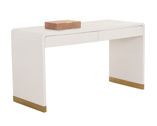 NAHLA ILONA DESK - OYSTER SHAGREEN