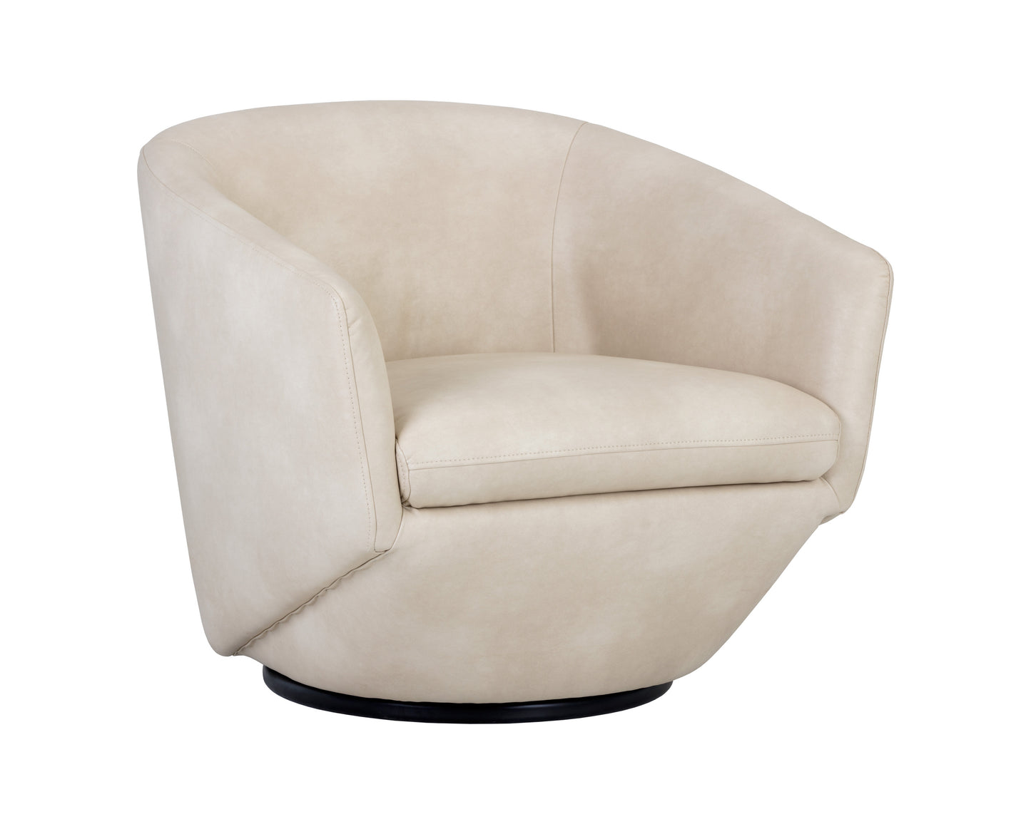 NAHLA TREVISO SWIVEL LOUNGE CHAIR - BRAVO CREAM