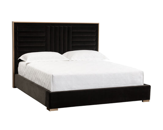 NAHLA MABEL BED - KING - ABBINGTON CHARRED BROWN