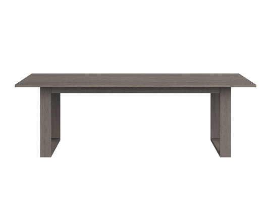 NAHLA TROPEA DINING TABLE - SMOKE GREY - 94"