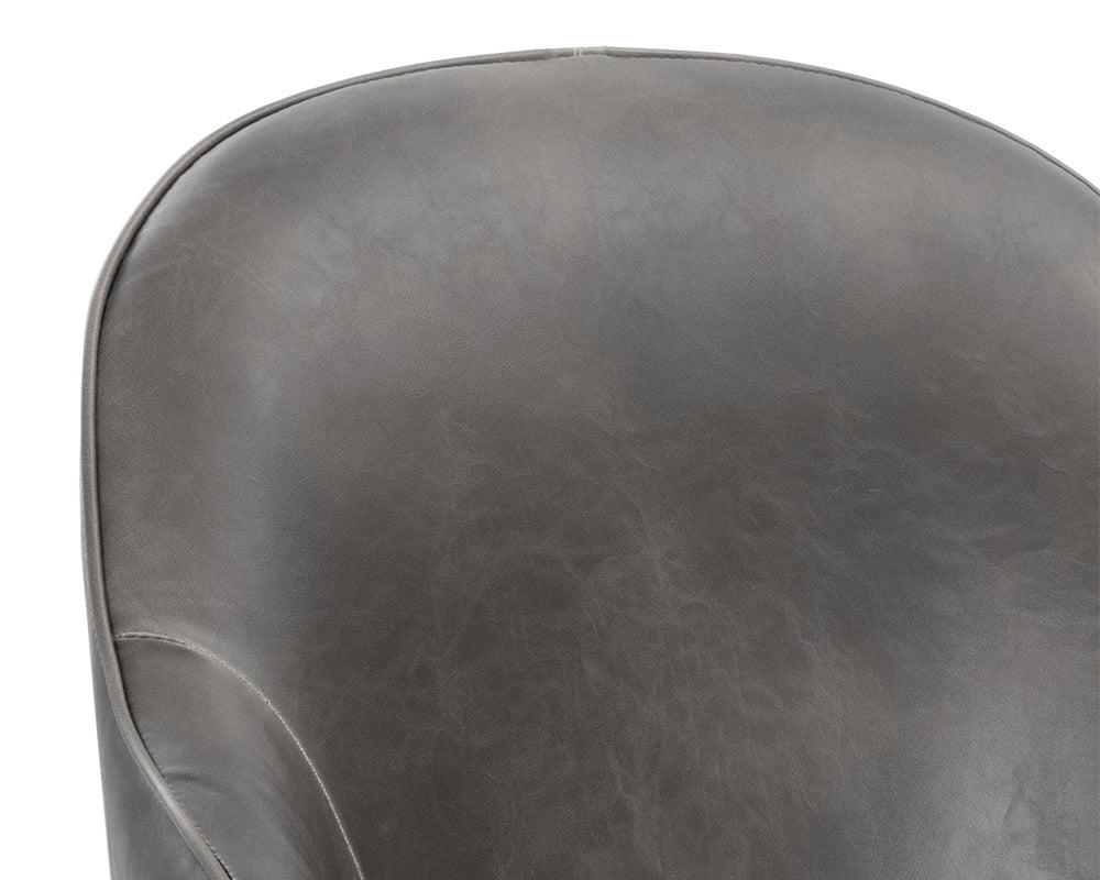 NAHLA BRETTA SWIVEL DINING CHAIR - OVERCAST GREY