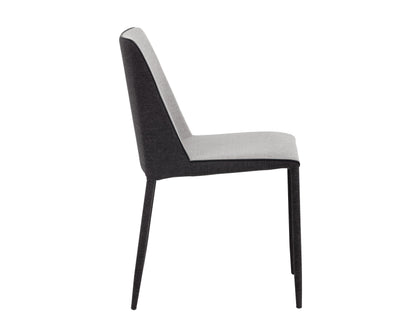 NAHLA RENEE DINING CHAIR - ARMOUR GREY / DARK SLATE