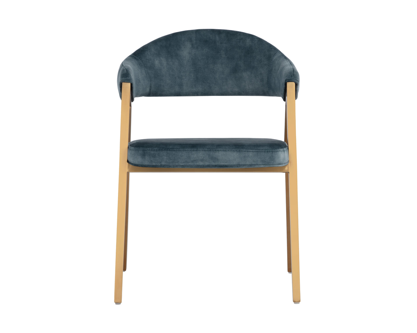 NAHLA BURGOS DINING ARMCHAIR - NONO PETROL