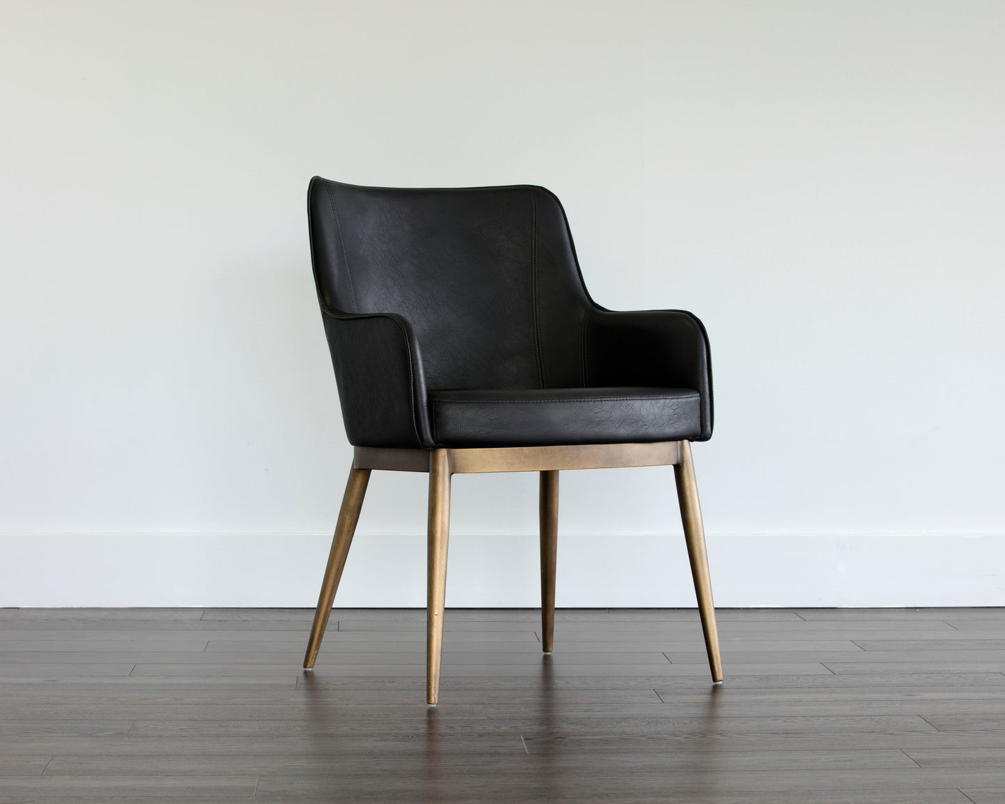 NAHLA FRANKLIN DINING ARMCHAIR - VINTAGE BLACK