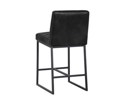 NAHLA SPYROS COUNTER STOOL - COAL BLACK