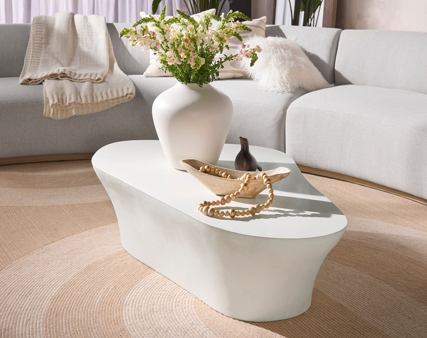 NAHLA DALI COFFEE TABLE - WHITE