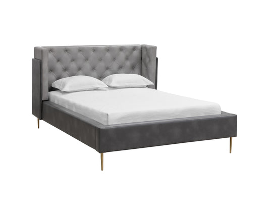 NAHLA LAURA BED - QUEEN - BRAVO METAL / BRAVO PORTABELLA