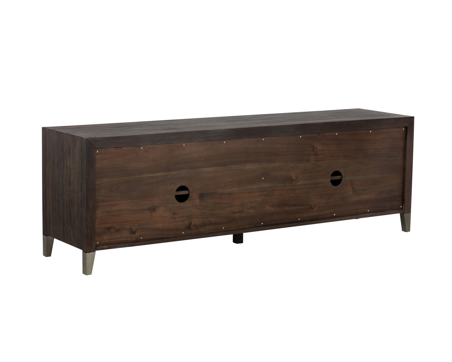 NAHLA GREYSON MEDIA CONSOLE AND CABINET - SMOKE ACACIA