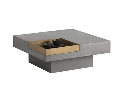 NAHLA QUILL COFFEE TABLE - SQUARE