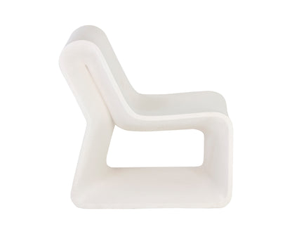 NAHLA ODYSSEY LOUNGE CHAIR - WHITE