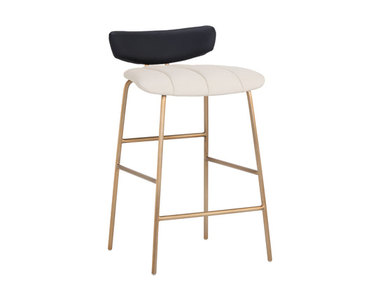 NAHLA LORELEI COUNTER STOOL - DILLON CREAM / DILLON BLACK