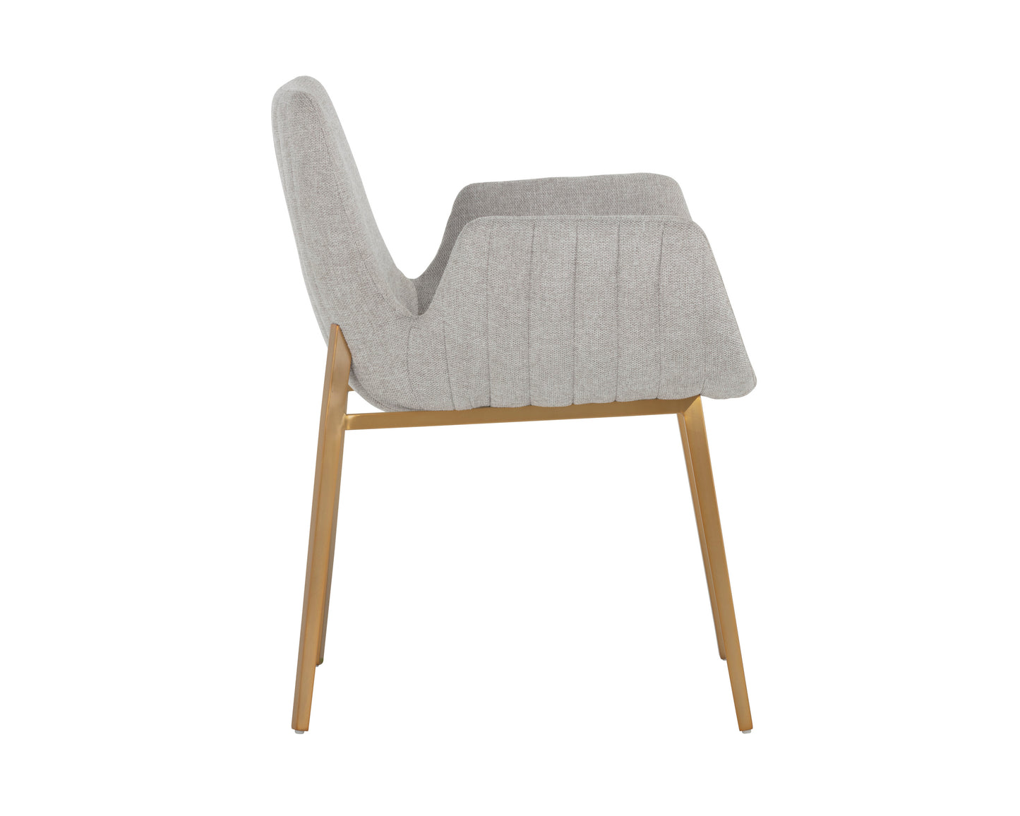 NAHLA LUCANO DINING ARMCHAIR - BELFAST HEATHER GREY