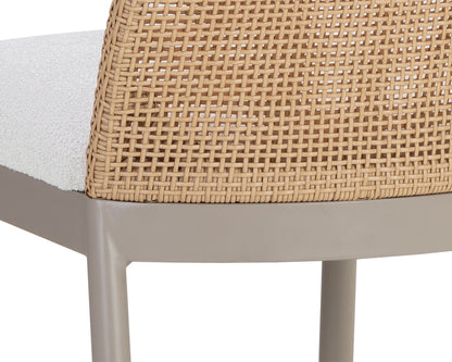 NAHLA CALANDRI COUNTER STOOL - GREIGE - LOUIS CREAM