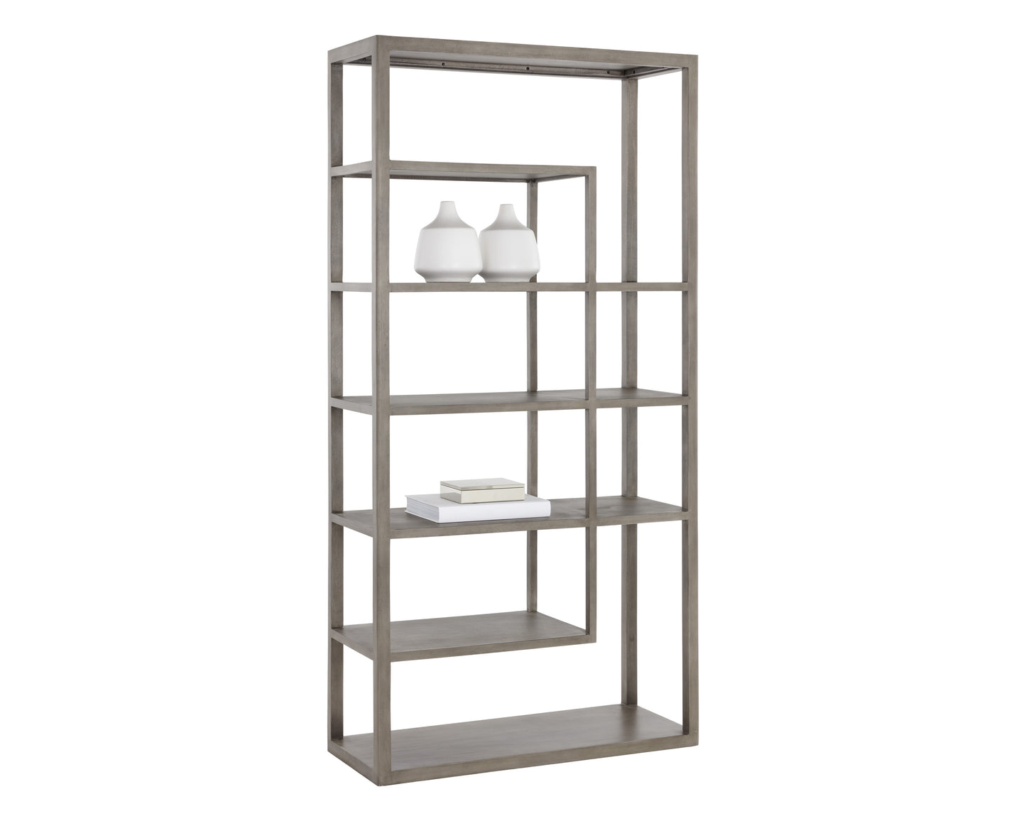 NAHLA KENZIE BOOKCASE - GREY