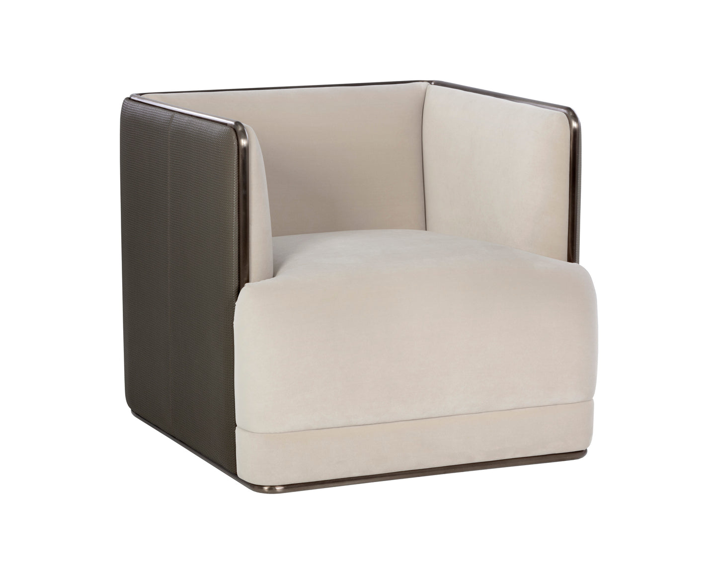 NAHLA SIERRA ARMCHAIR - MEG TAUPE / PORCINI TAUPE