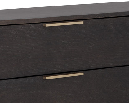 NAHLA REBEL DRESSER - LARGE - GOLD - CHARCOAL GREY