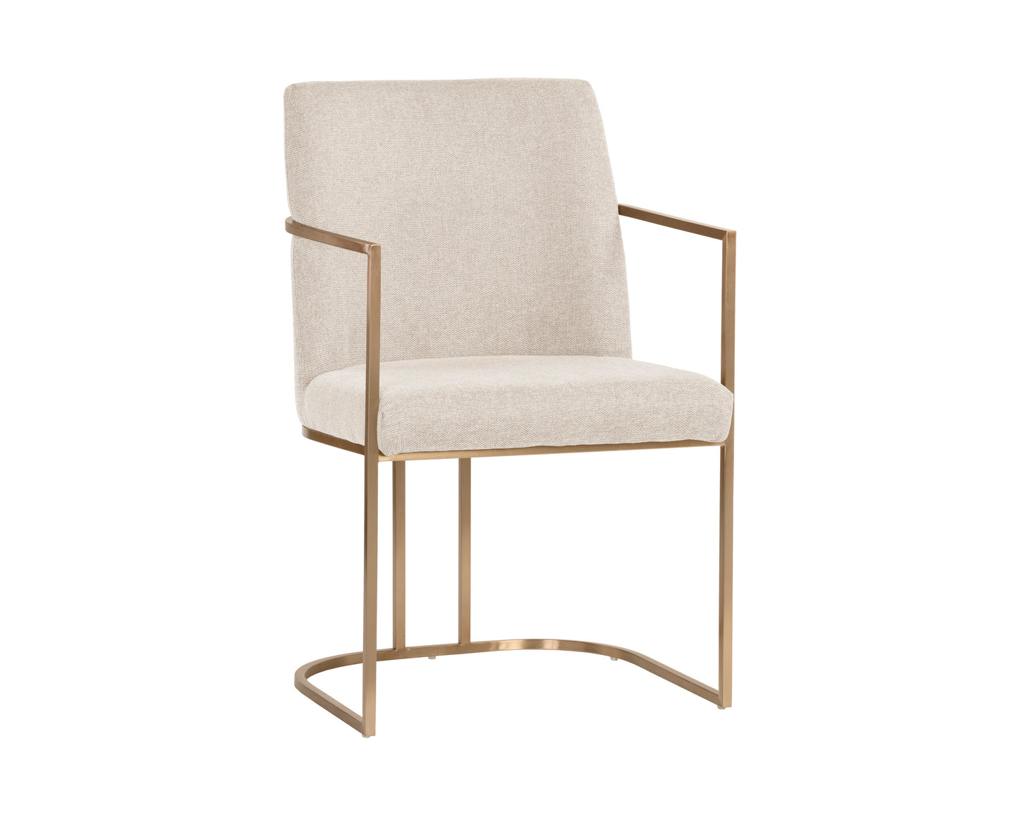 NAHLA RAYLA DINING ARMCHAIR - BELFAST OATMEAL