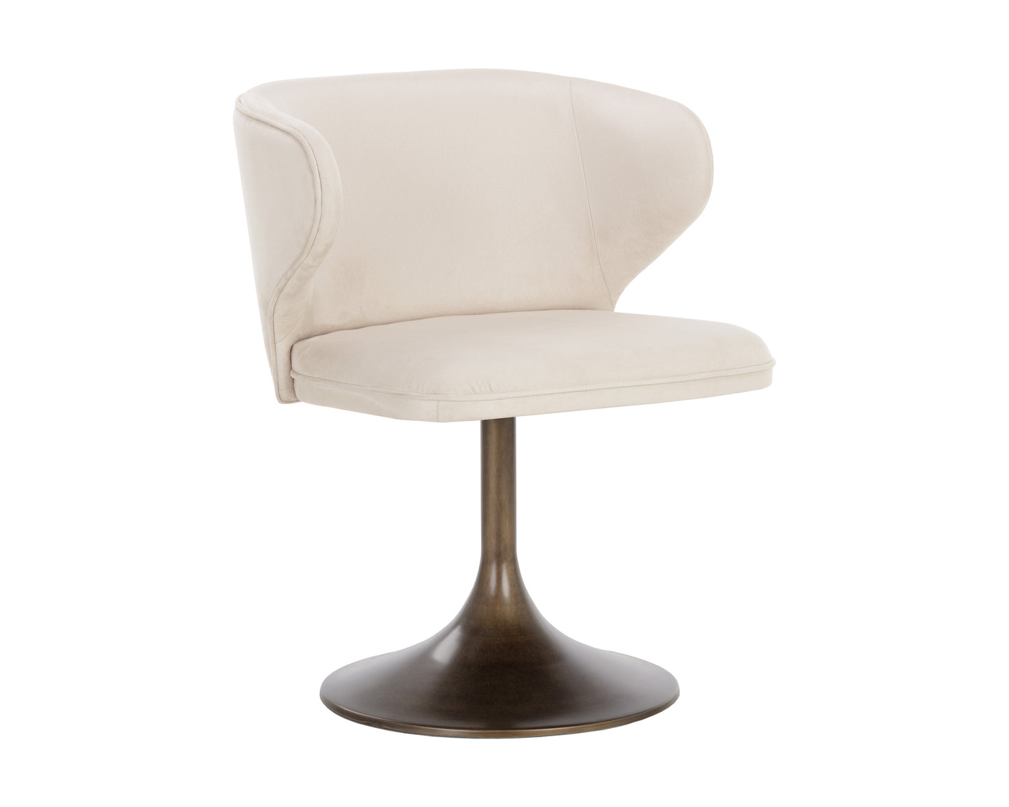 NAHLA SIMONE SWIVEL DINING CHAIR - CASABLANCA CLOUD