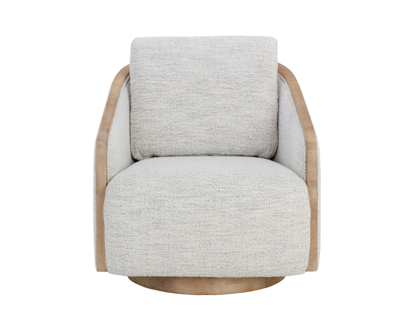 NAHLA TASIA SWIVEL LOUNGE CHAIR - MERINO COTTON