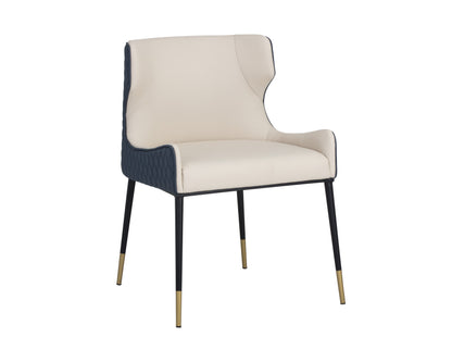 NAHLA GIANNI DINING CHAIR - DILLON CREAM / DILLON THUNDER