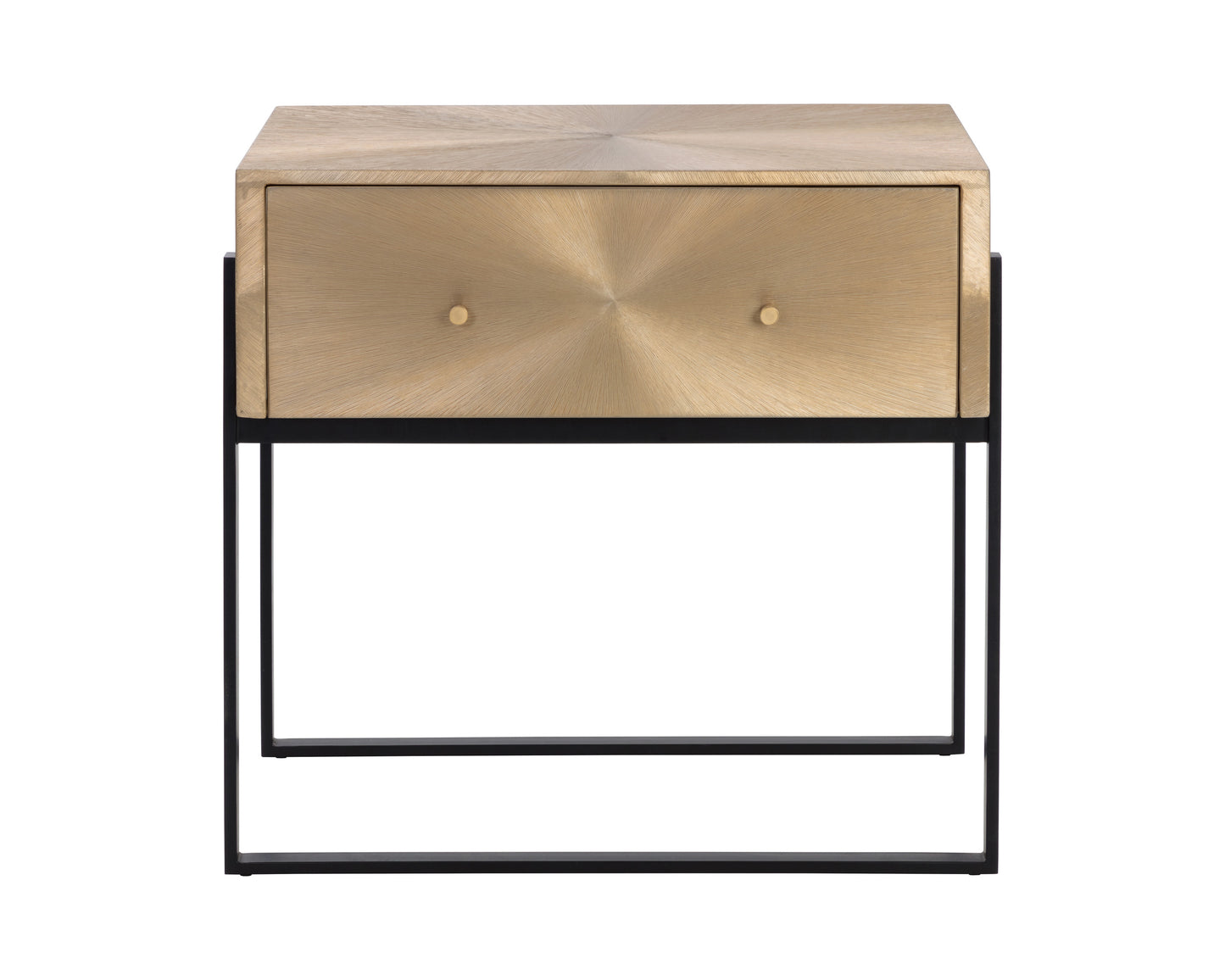 NAHLA MODENA NIGHTSTAND - LARGE - ANTIQUE GOLD