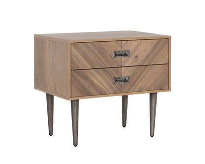 NAHLA GREYSON NIGHTSTAND - LIGHT ACACIA