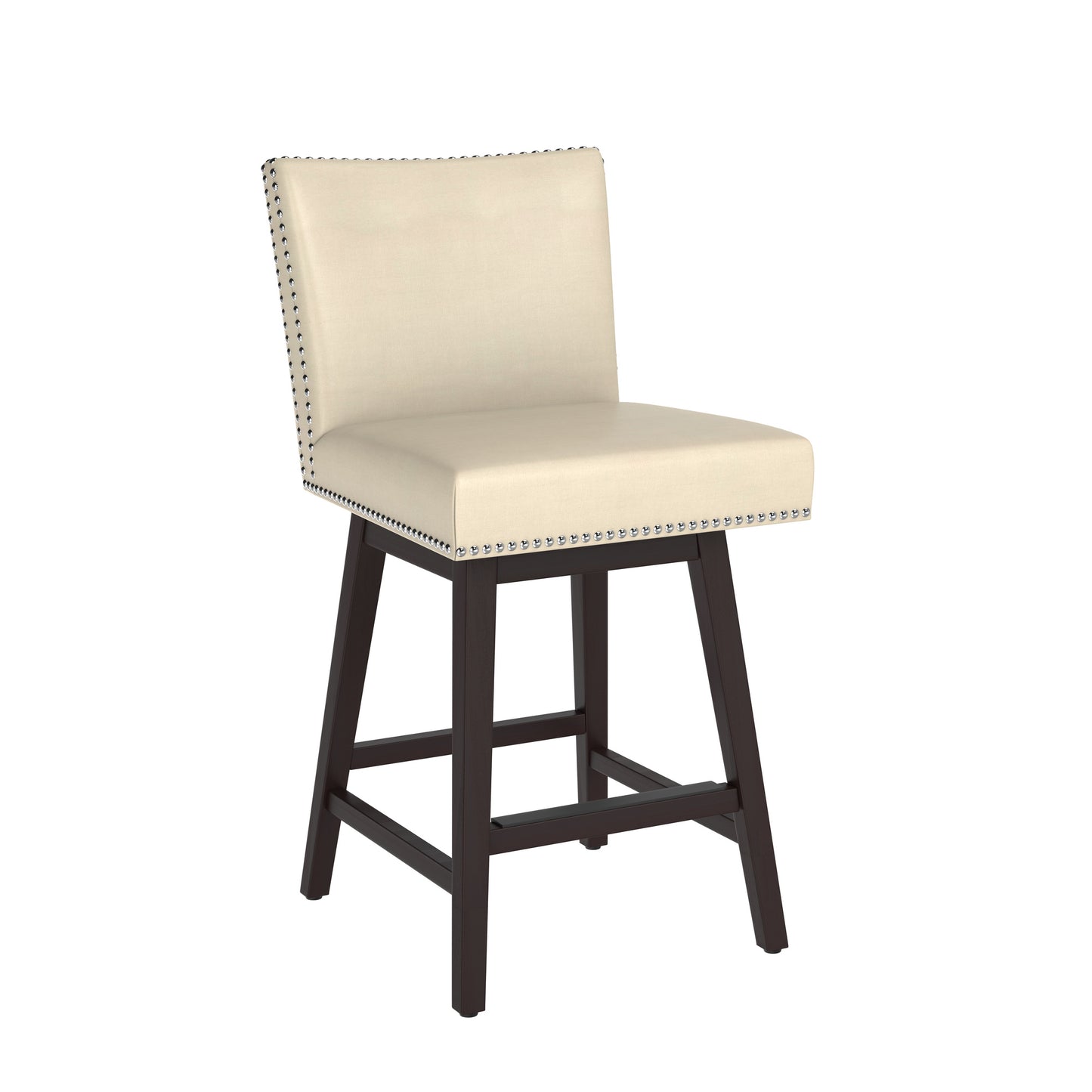 NAHLA VINTAGE SWIVEL COUNTER STOOL - CASTILLO CREAM