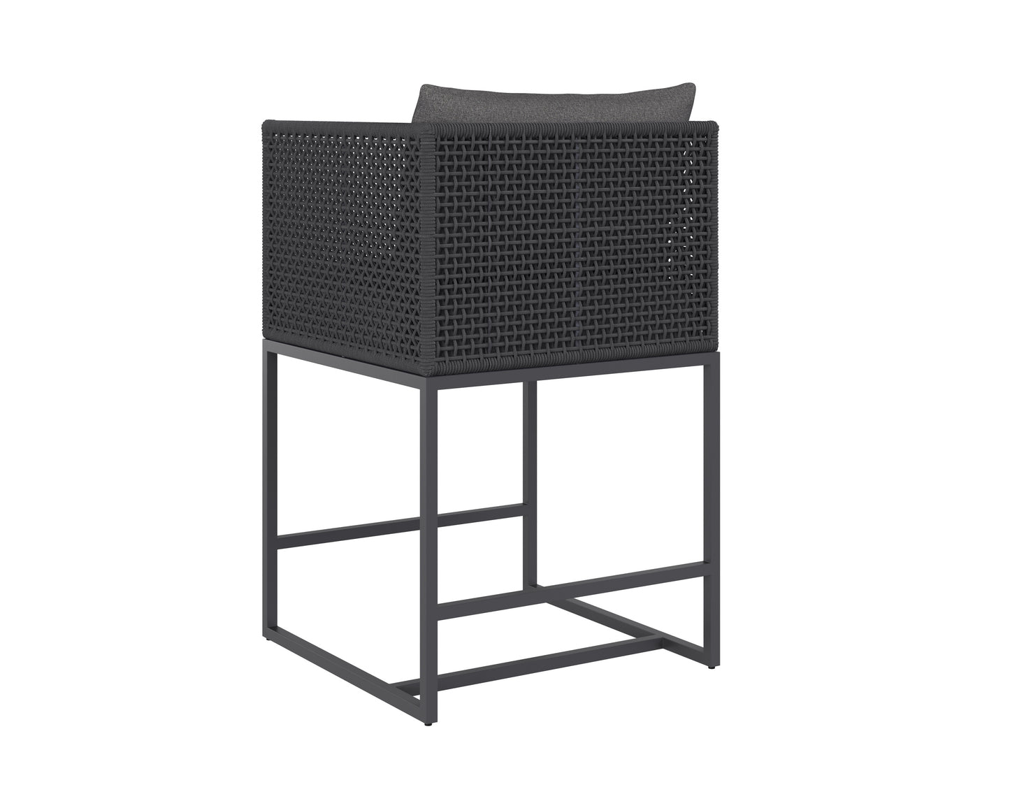 NAHLA CRETE COUNTER STOOL - DARK GREY - GRACEBAY GREY