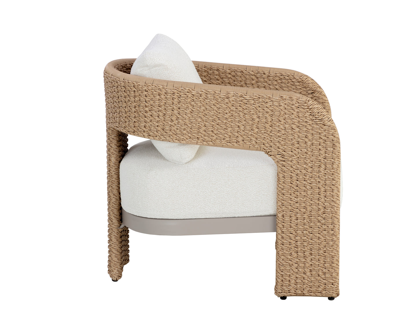 NAHLA PYLOS LOUNGE CHAIR - NATURAL / LOUIS CREAM