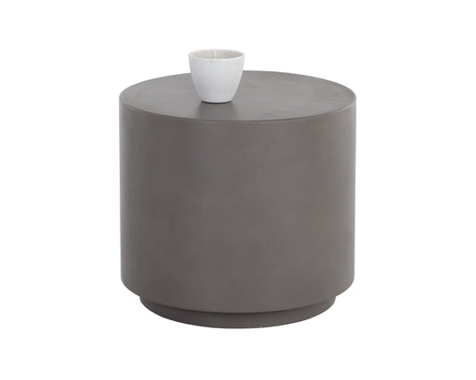 NAHLA RUBIN END TABLE - GREY