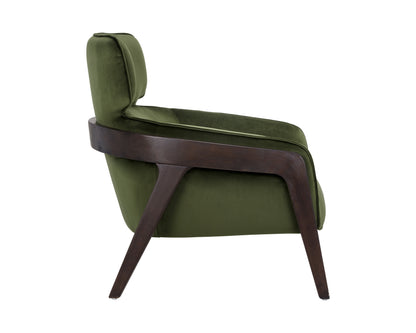 NAHLA MAXIMUS LOUNGE CHAIR - MOSS GREEN