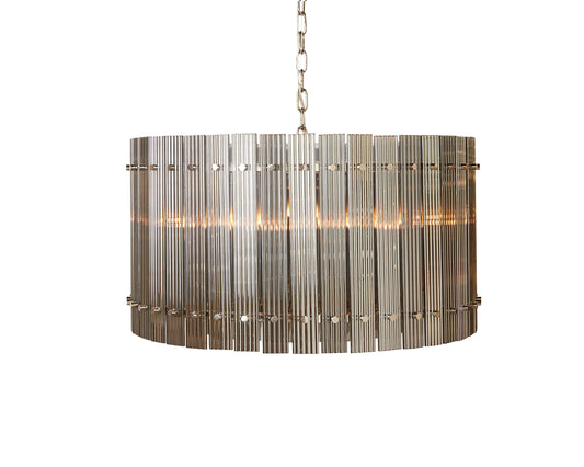 NAHLA KORE CHANDELIER - SMALL - NICKEL - SMOKE GREY