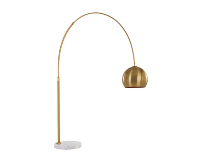 NAHLA VERN FLOOR LAMP - BRASS