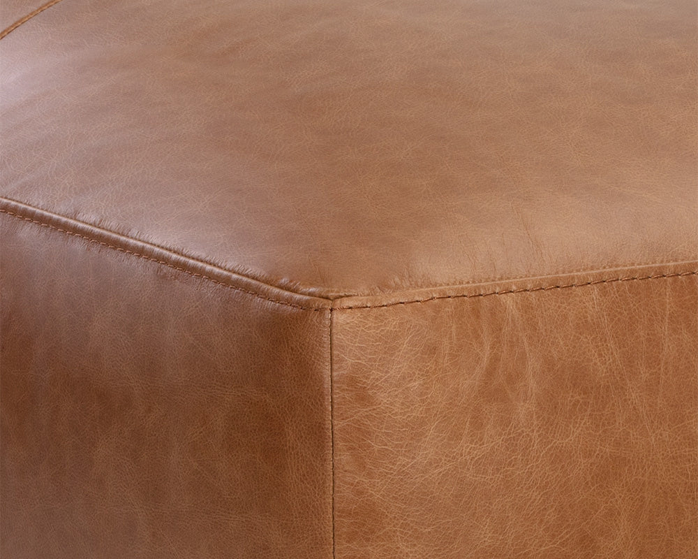 NAHLA WATSON MODULAR - OTTOMAN - MARSEILLE CAMEL LEATHER