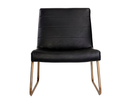 NAHLA ANTON LOUNGE CHAIR - VINTAGE BLACK