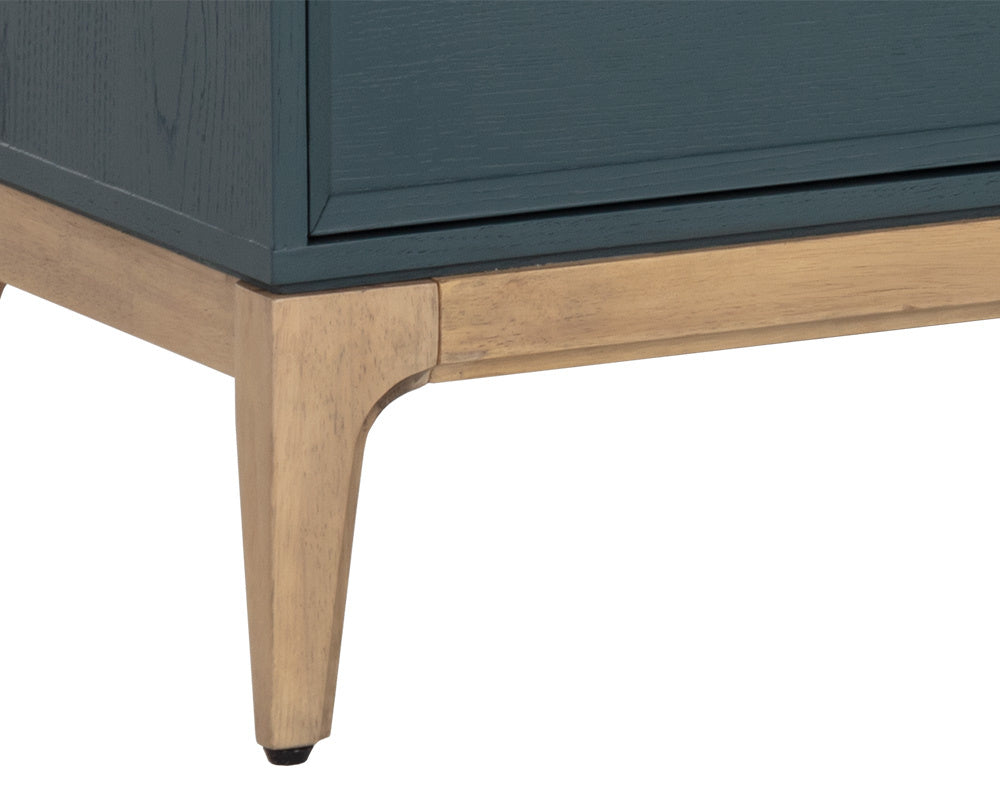 NAHLA RIVERO MEDIA CONSOLE AND CABINET - TEAL