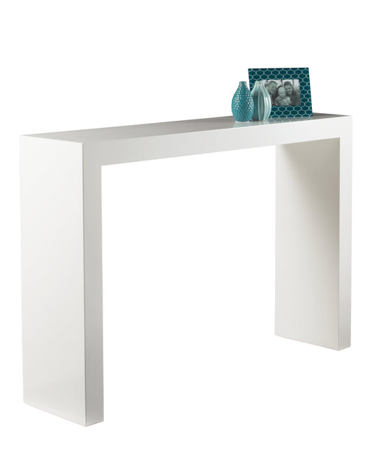 NAHLA ARCH CONSOLE TABLE - HIGH GLOSS WHITE