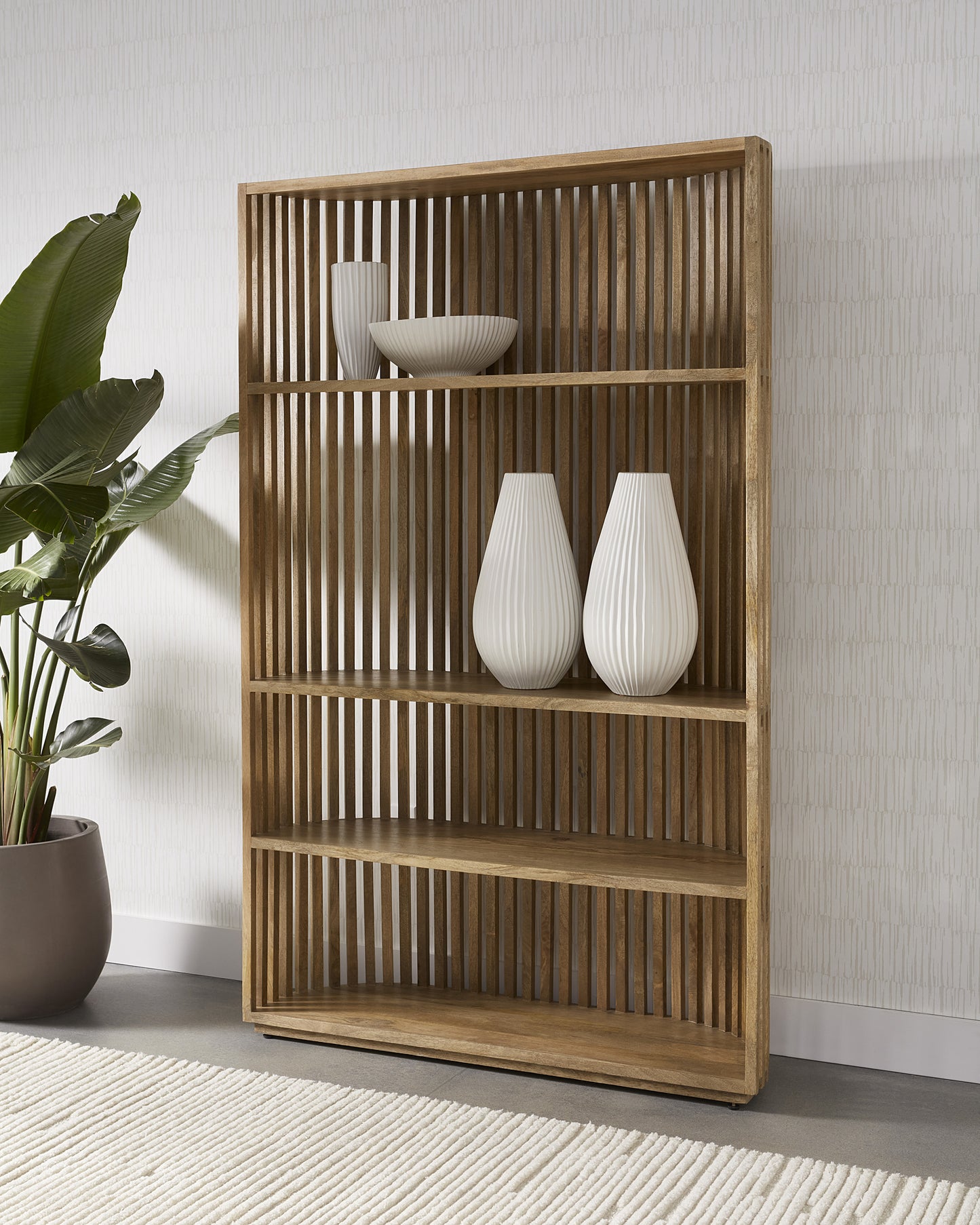 NAHLA TESSA BOOKCASE - NATURAL