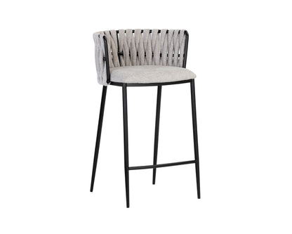 NAHLA SARAI COUNTER STOOL - BELFAST HEATHER GREY