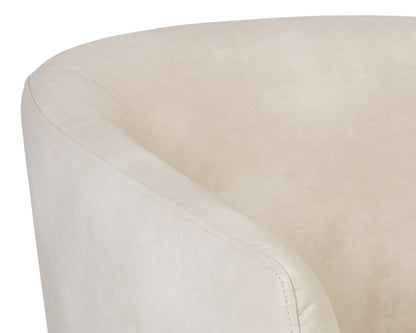 NAHLA TREVISO SWIVEL LOUNGE CHAIR - BRAVO CREAM