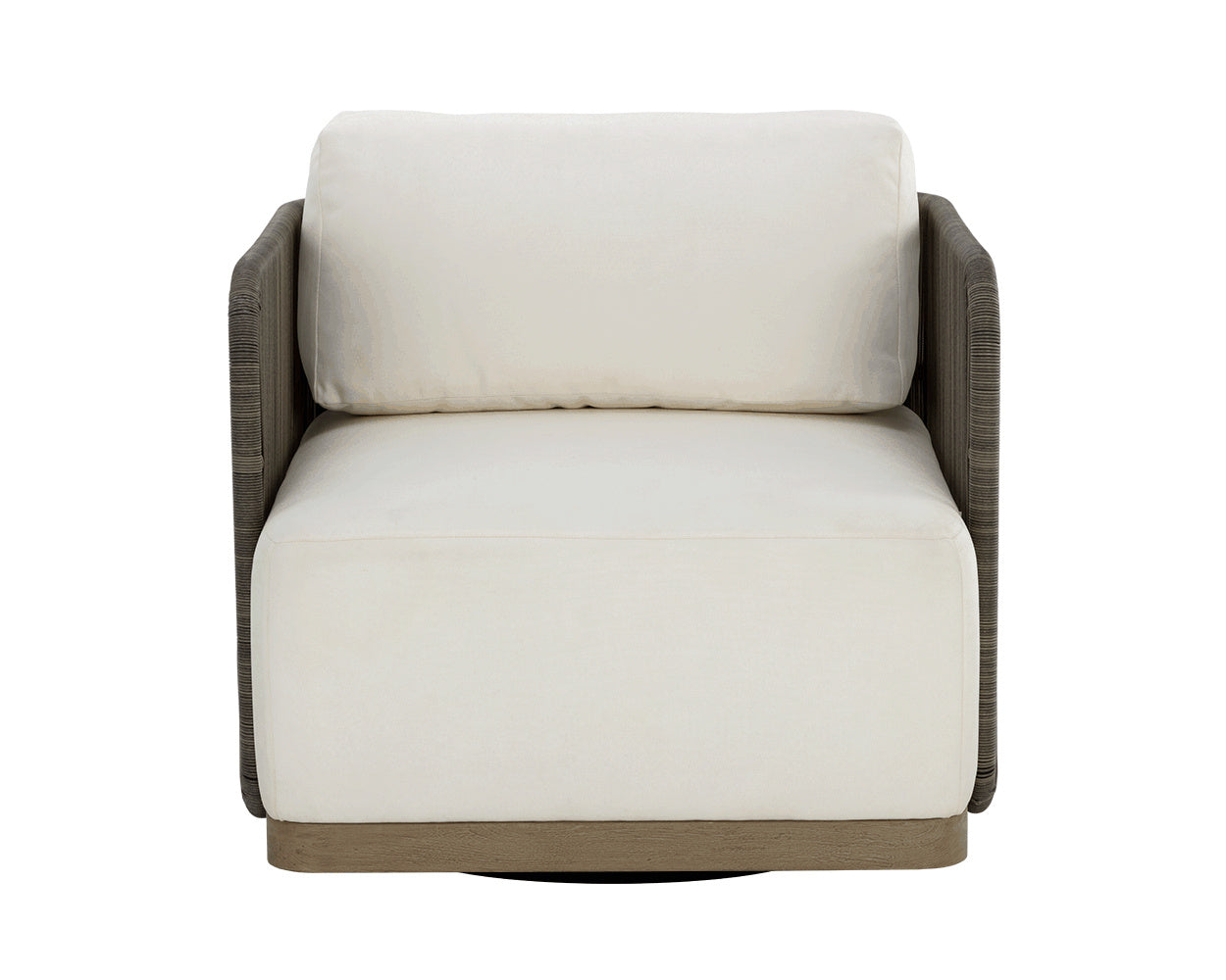 NAHLA RAVENNA SWIVEL ARMCHAIR - STINSON CREAM