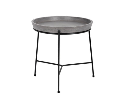 NAHLA REMY END TABLE - BLACK - GREY