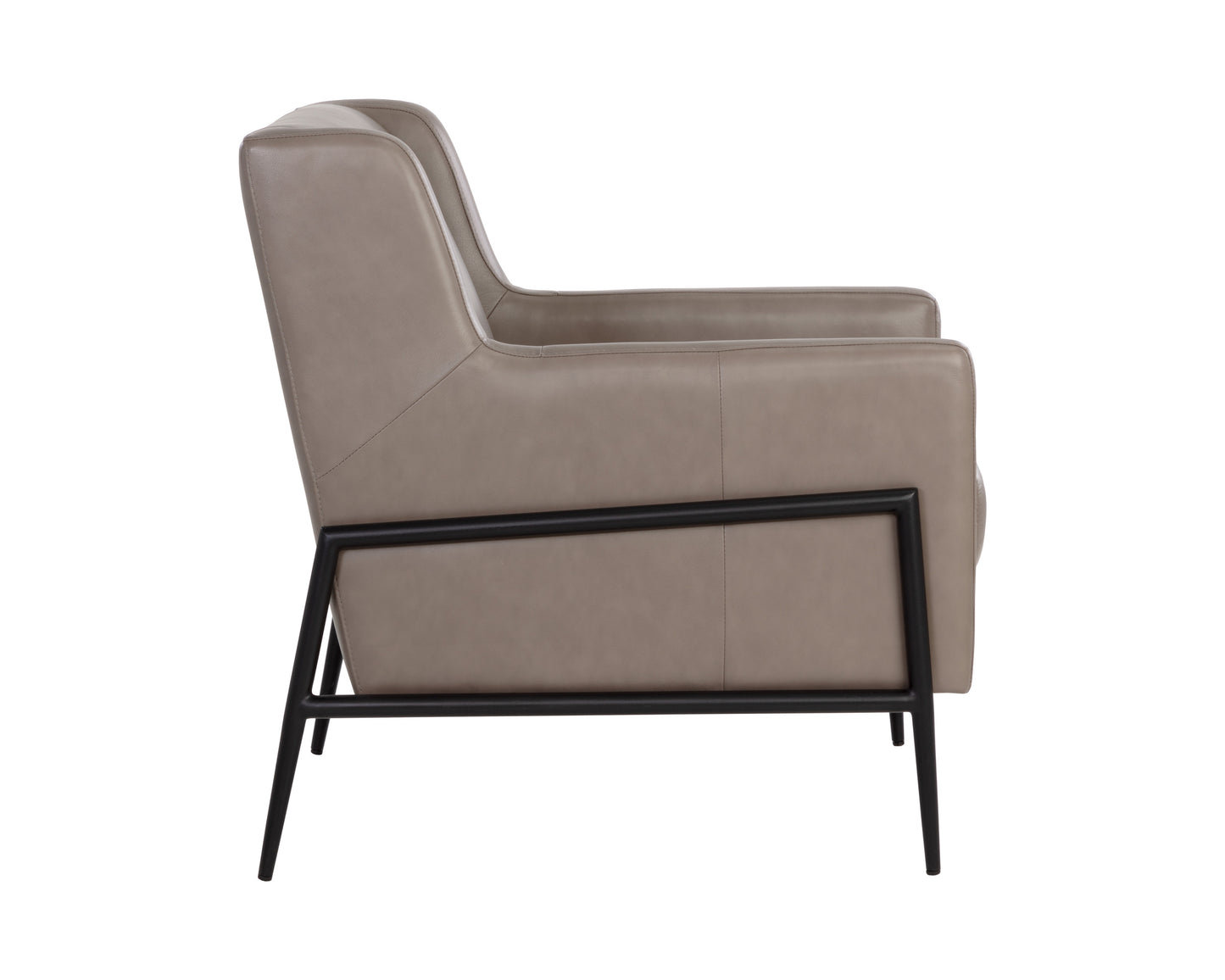 NAHLA TALULA LOUNGE CHAIR - ALPINE GREY LEATHER