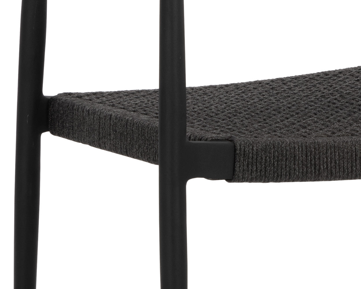 NAHLA NAVA STACKABLE DINING ARMCHAIR - BLACK