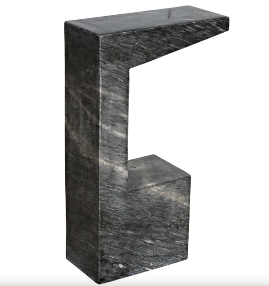 Aero Side Table Black Marble