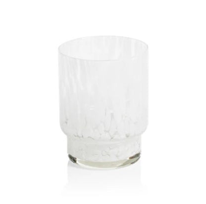 Amalfi Tortoise Glassware - White -Tumbler