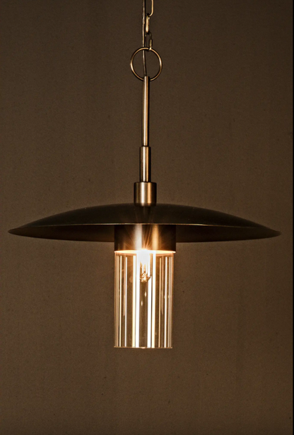 Anton Pendant, Metal with Aged Brass Finish