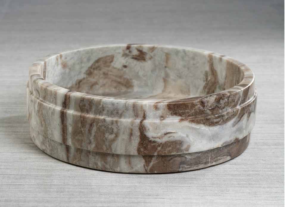 Arabescato Marble Bowl