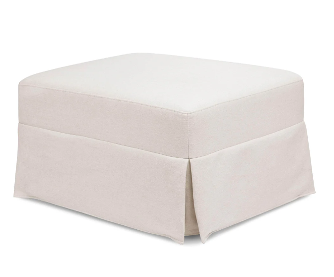 Crawford Gliding Ottoman in Eco-Performance Fabric