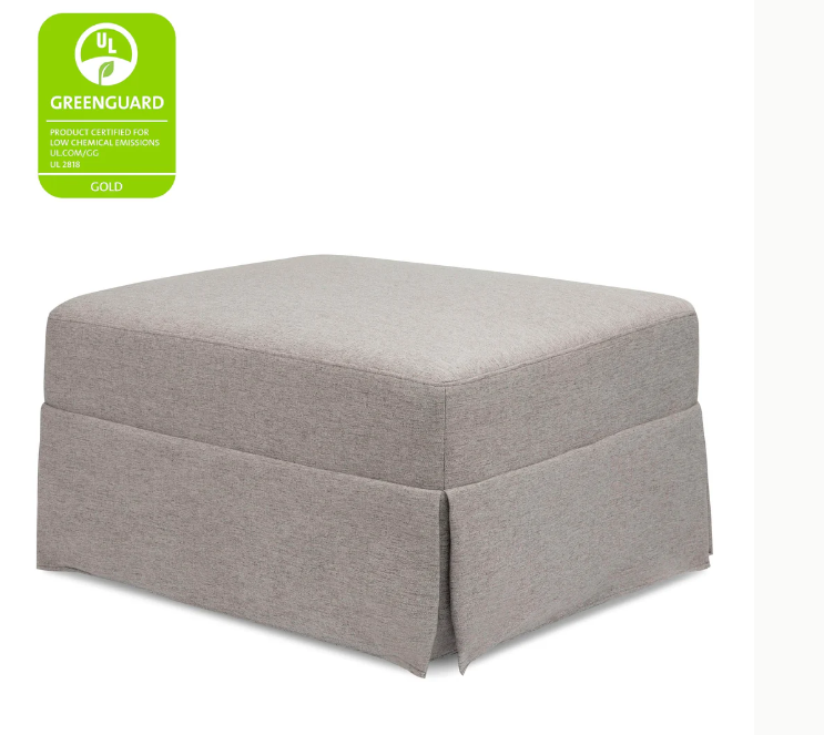 Crawford Gliding Ottoman in Eco-Performance Fabric